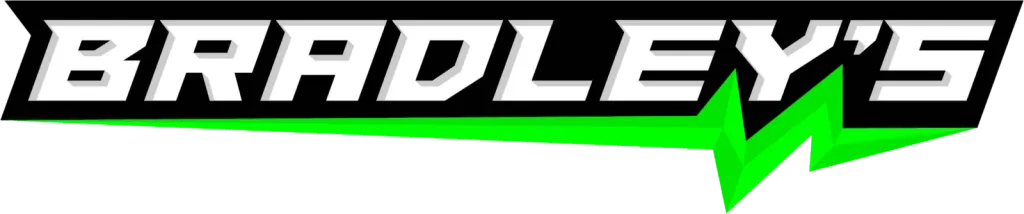 Partial logo with bold white letters on black and green background.